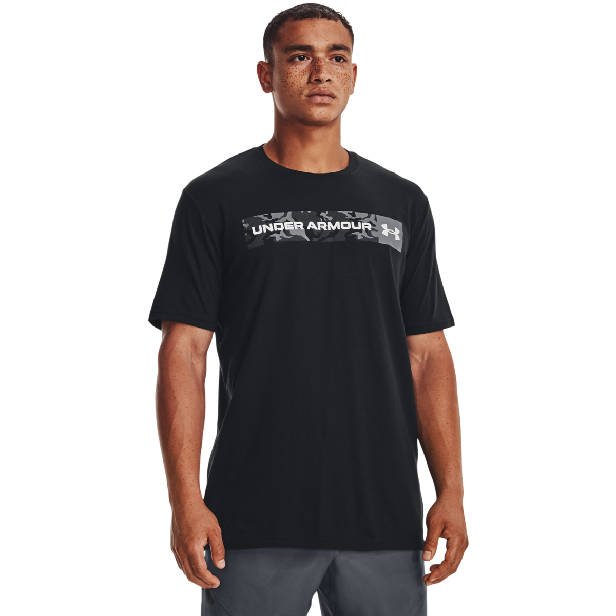 UA Camo Chest Stripe SS