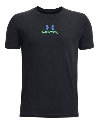 Boys' UA Scribble Branded Short Sleeve 