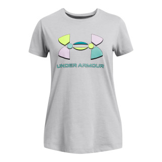 Girls' UA Colorblock Big Logo Short Sleeve 