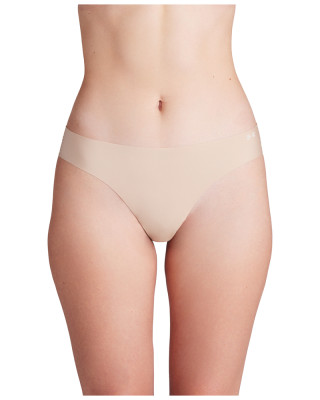 UA Pure Stretch No Show Thong -Solid 3Pk 