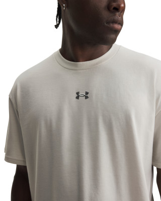 UA M HWT METAL LOGO SS 