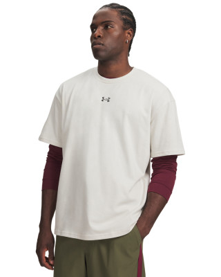UA M HWT METAL LOGO SS 