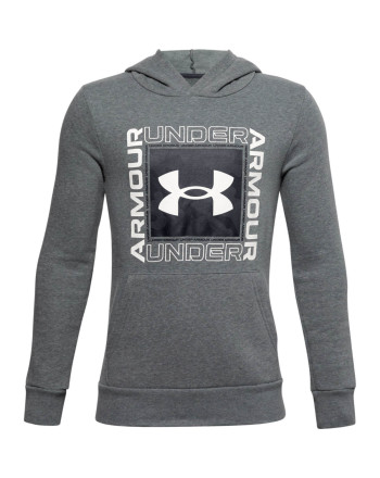 Boys' UA Rival Fleece Box Logo Hoodie 