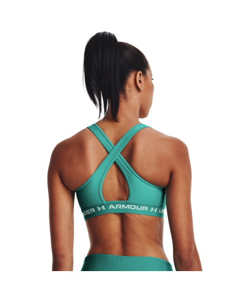 Women's Armour® Mid Crossback Heather Sports Bra 