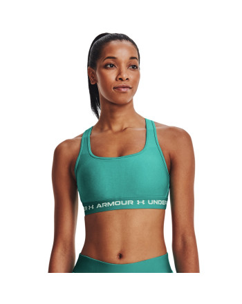 Women's Armour® Mid Crossback Heather Sports Bra 