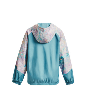 Girls' UA Woven Printed Full-Zip Jacket 