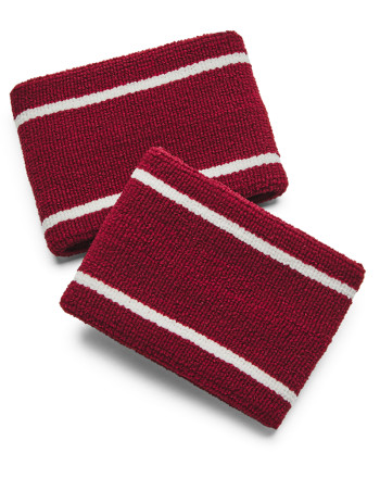 Unisex UA Striped Performance Terry 2-Pack Wristbands 