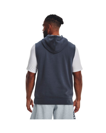 Men's Curry Fleece Sleeveless Hoodie 