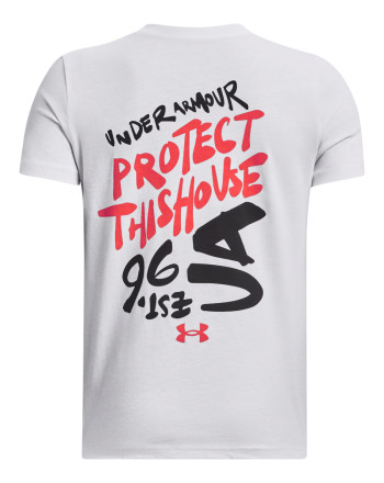 Boys' UA Scribble Branded Short Sleeve 
