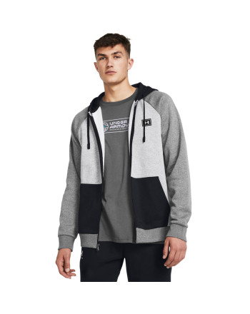 Men's UA Rival Fleece Colorblock Full-Zip 