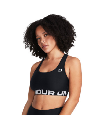 Women's HeatGear® Armour Mid Branded Sports Bra 