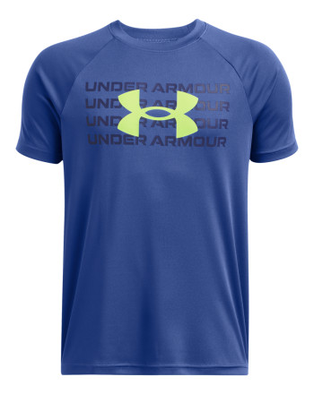 Boys' UA Tech™ Wordmark Logo Short Sleeve 