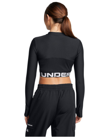 Women's HeatGear® Rib ¼ Zip Long Sleeve 