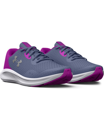 Girls' Grade School UA Charged Pursuit 3 Running Shoes 
