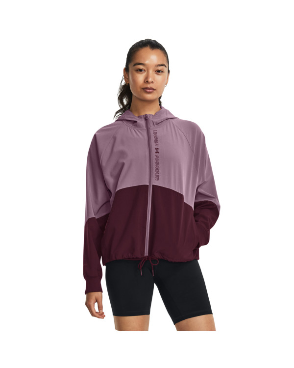 Women's UA Woven Full-Zip Jacket