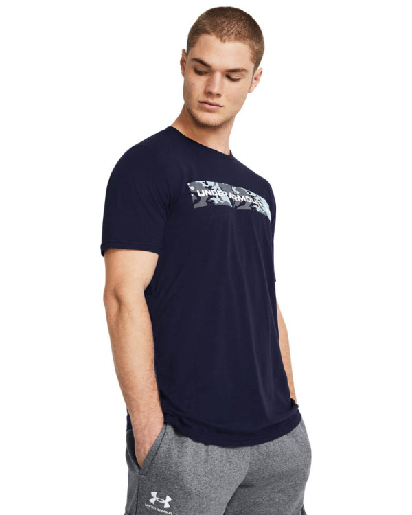 Men's UA Camo Chest Stripe Short Sleeve 