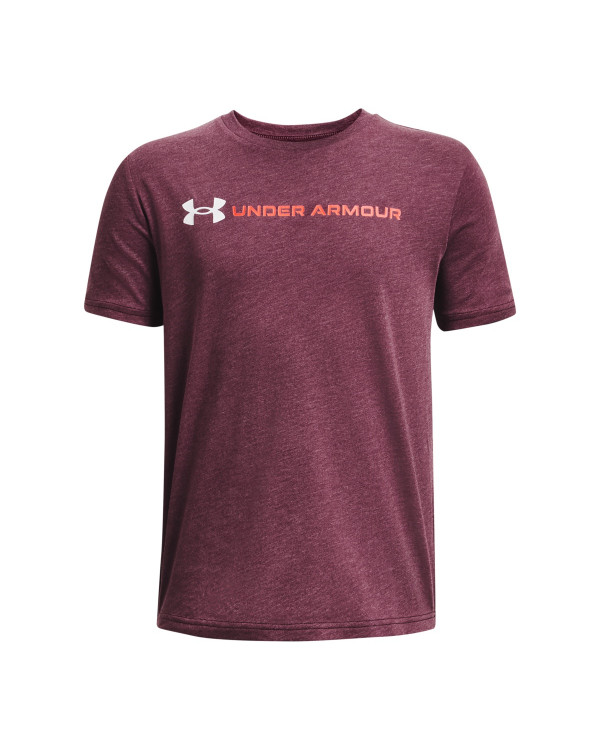 Boys' UA Logo Wordmark Short Sleeve 