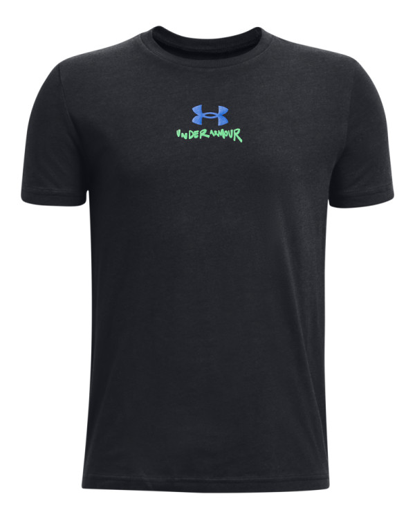 Boys' UA Scribble Branded Short Sleeve 