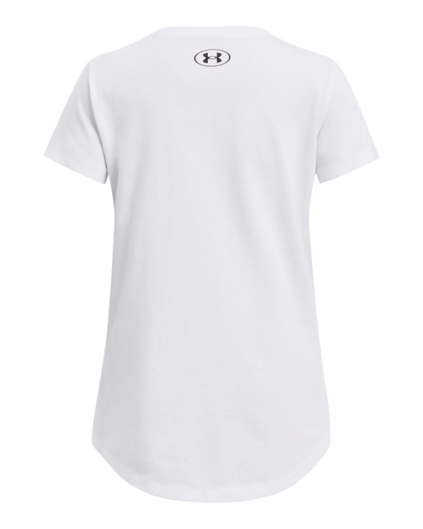 Girls' UA Colorblock Big Logo Short Sleeve 