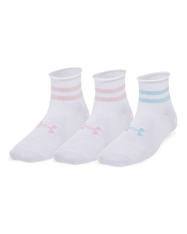 Women's UA Essential 3-Pack Quarter Socks 
