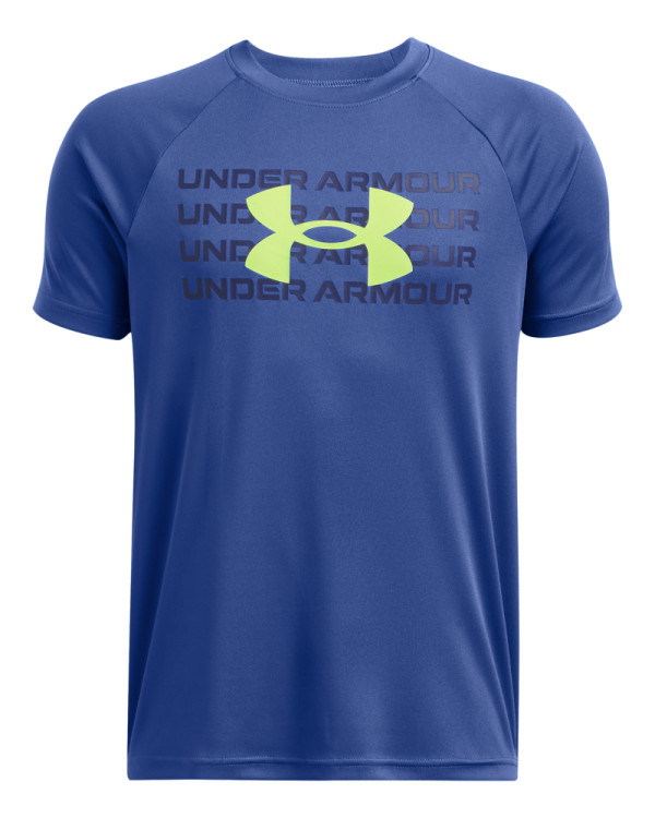 Boys' UA Tech™ Wordmark Logo Short Sleeve 