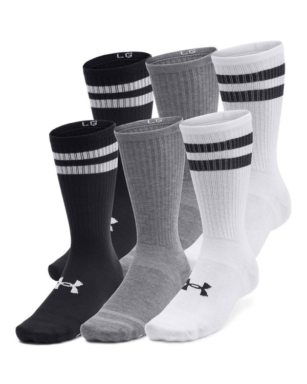 Unisex 6-Pack Crew Socks 