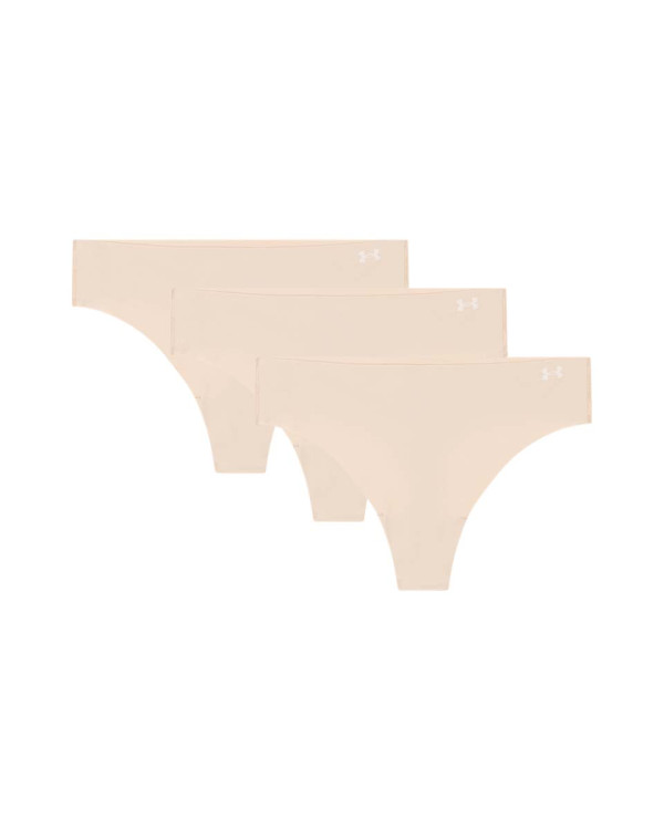Women's UA Pure Stretch Thong Solid 3-Pack 