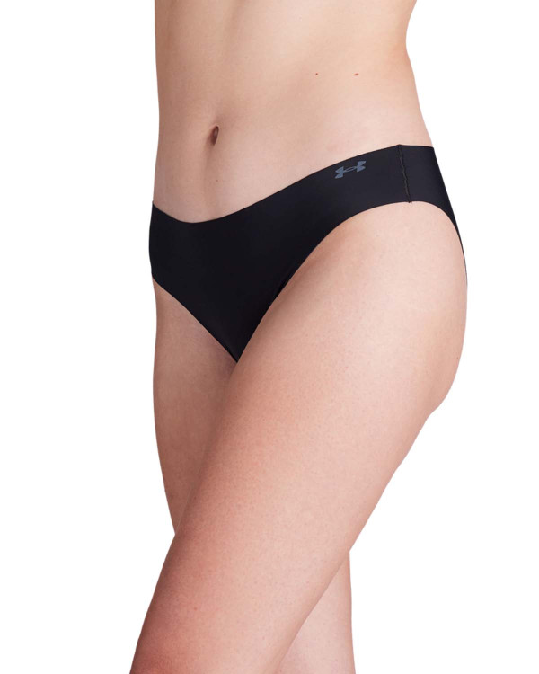 UA Pure Stretch No Show Bikini-Solid 3Pk 