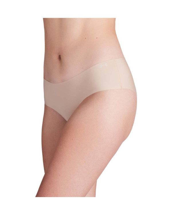 UA Pure Stretch No Show Hipster-Solid3Pk 