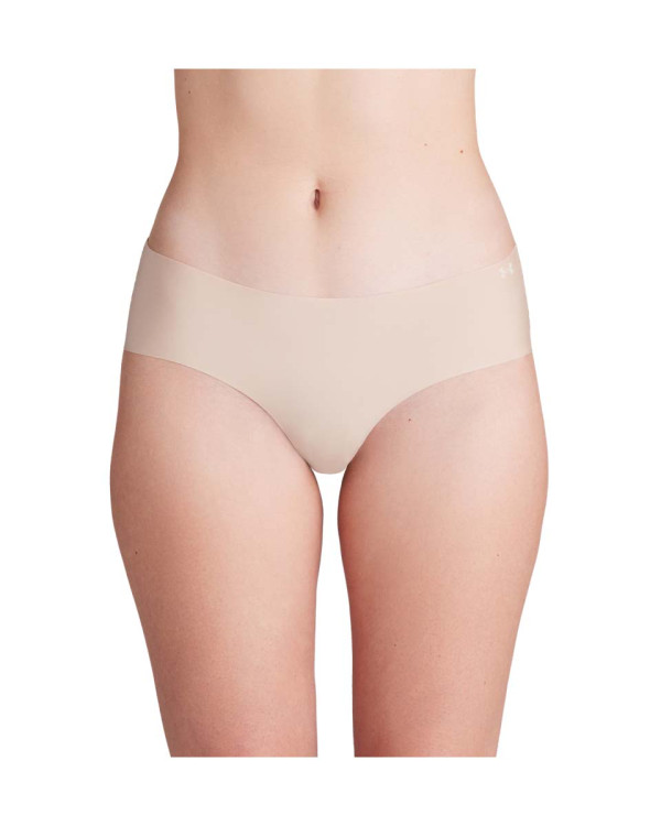 UA Pure Stretch No Show Hipster-Solid3Pk 