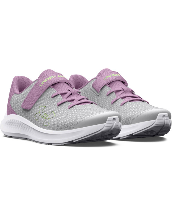 Girls' Pre-School UA Pursuit 3 AC Big Logo Running Shoes 