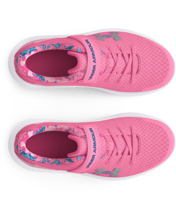 Girls' Pre-School UA Surge 4 AC Printed Running Shoes 