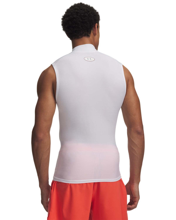 UA HG Elite Sleeveless Mock 