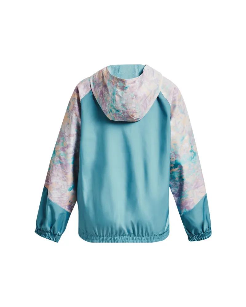 Girls' UA Woven Printed Full-Zip Jacket