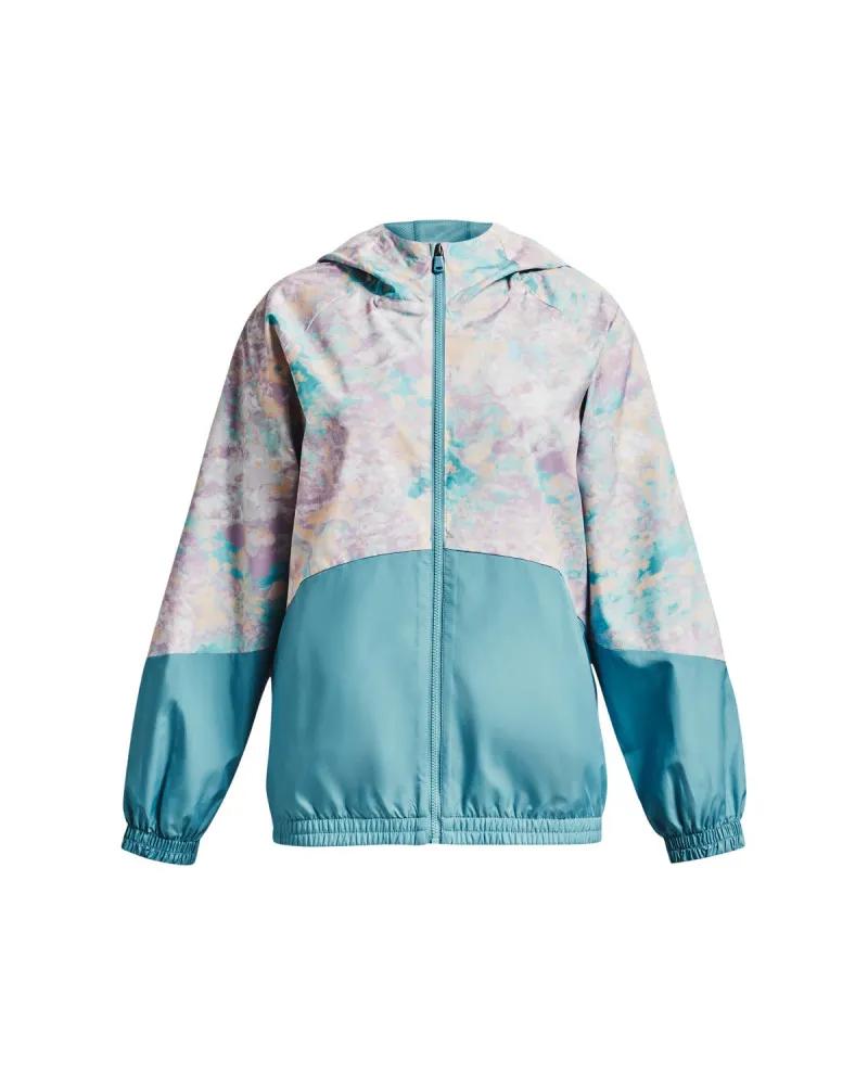 Girls' UA Woven Printed Full-Zip Jacket