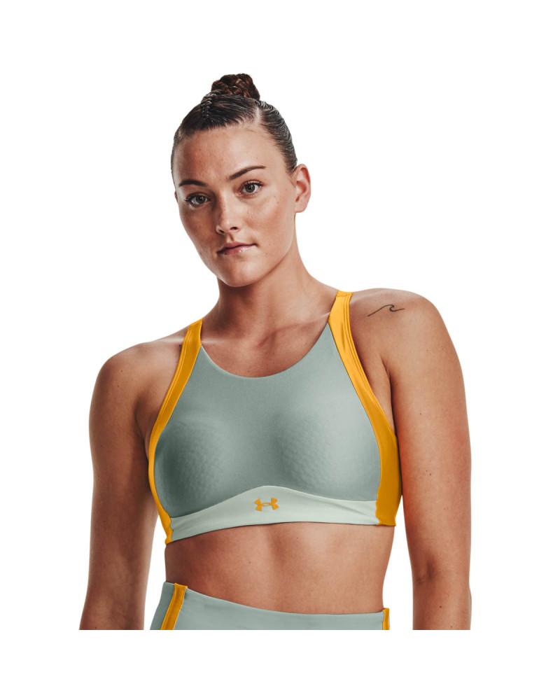 Women's UA Infinity Mid High Neck Shine Sports Bra