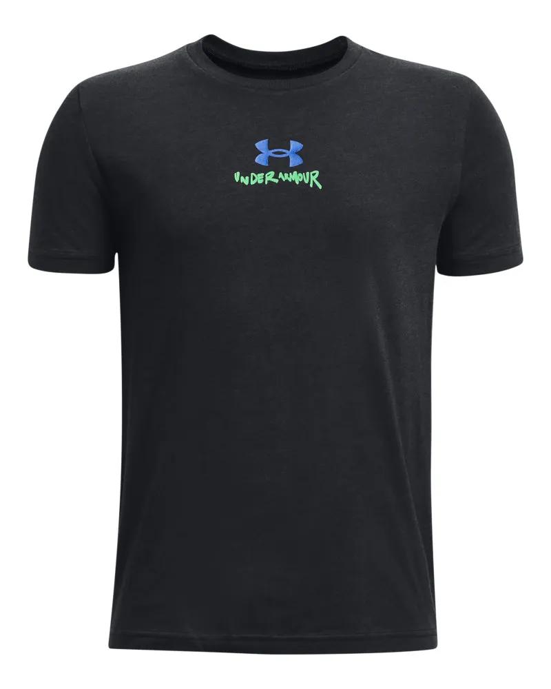 Boys' UA Scribble Branded Short Sleeve 