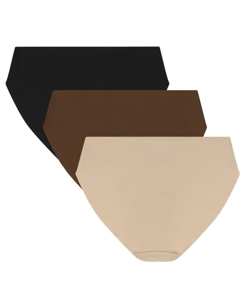 UA Pure Stretch No Show Bikini-Solid 3Pk 