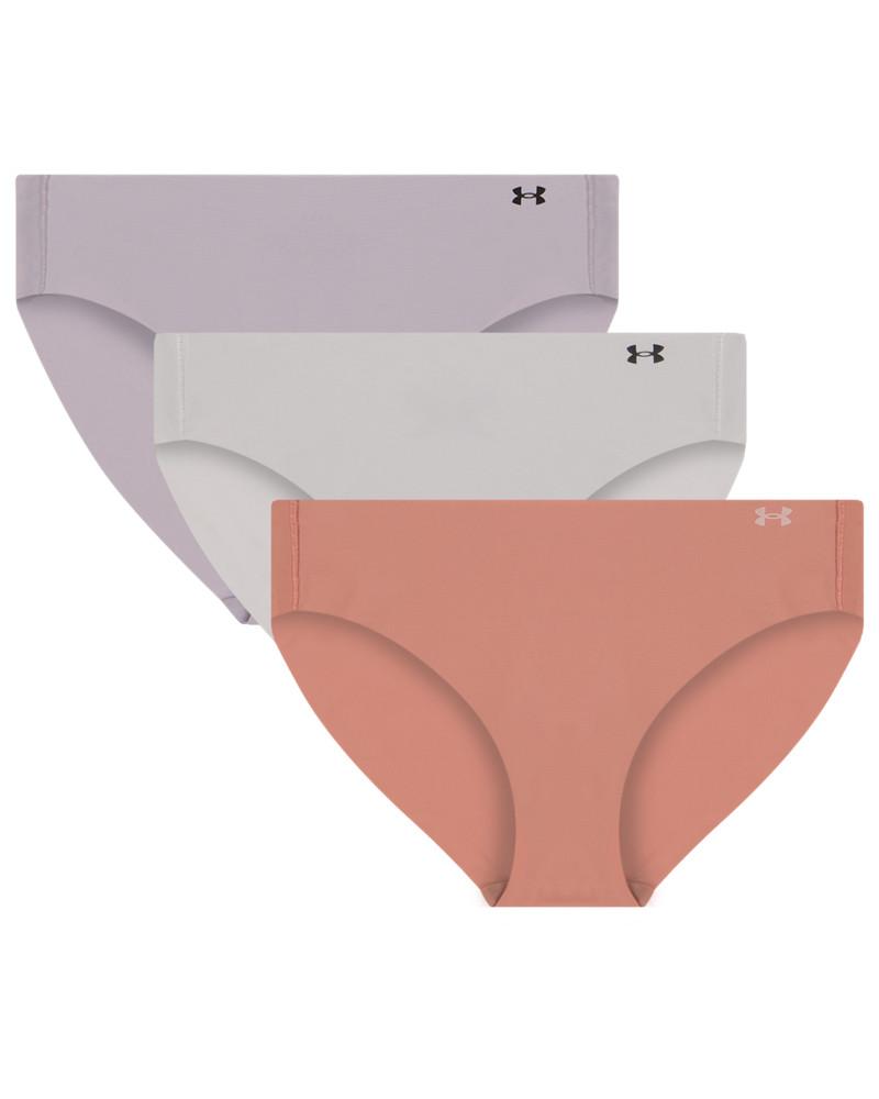UA Pure Stretch No Show Bikini-Solid 3Pk 