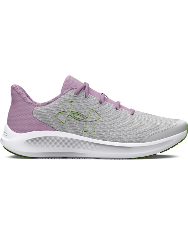 Girls' Grade School UA Charged Pursuit 3 Big Logo Running Shoes